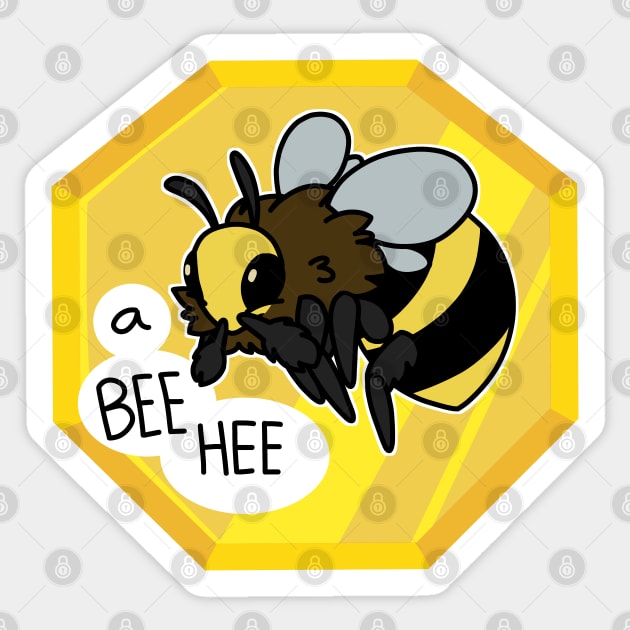 A Bee Hee Sticker by gh0stbugga